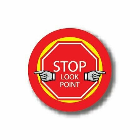 ERGOMAT 17in CIRCLE SIGNS - Stop Look Point DSV-SIGN 289 #1872 -UEN